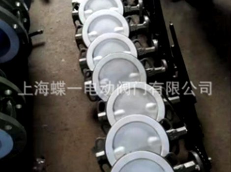 蜗轮衬氟对夹蝶阀
